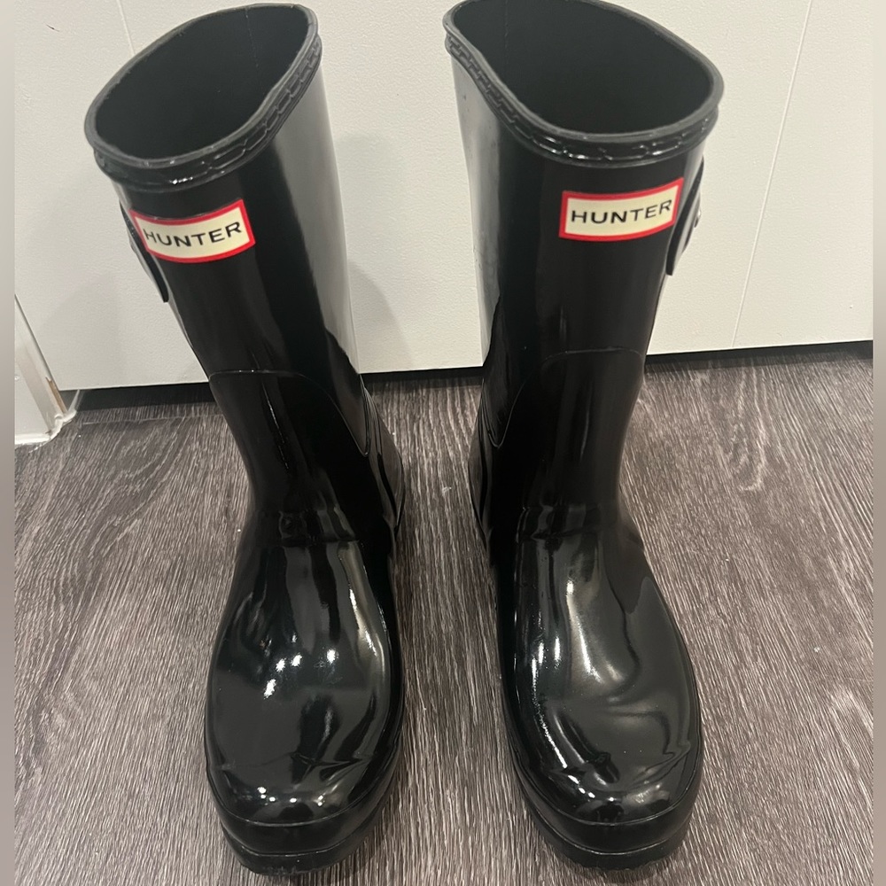 Hunter ‘Original Short' Gloss Rain Boot (Women)